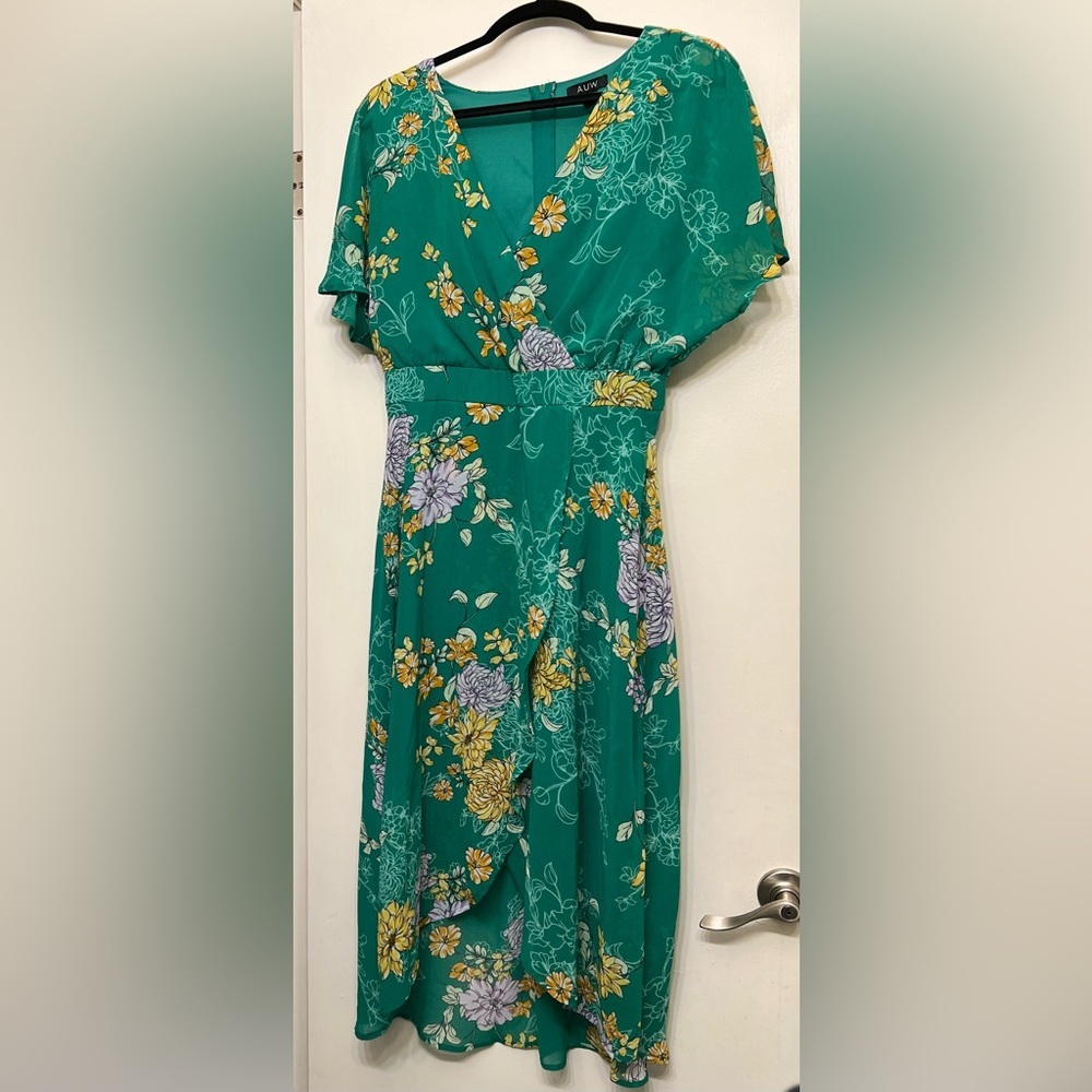 Gorgeous AUW Green Dress - Picture 6 of 10
